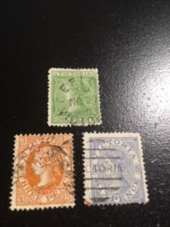 Australian State of Victoria sc 110,114,117a u wmk 70