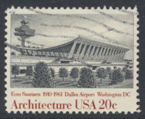 USA  SC# 2022  Used Dulles Airport  Architecture Series  1982  see scan