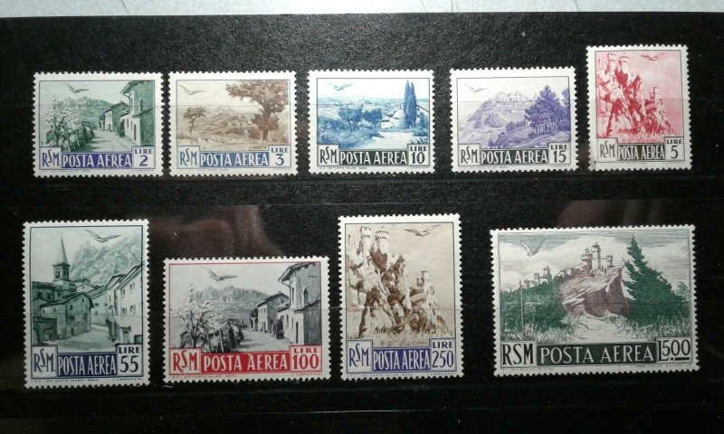 San Marino #C63-71 MNH(some low values are hinged) e206 9666