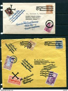 Worldwide Fantasy 2 Covers multiple destination/countries Philatelic joke 12111