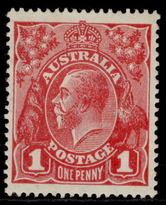 AUSTRALIA GV SG50, 1d carmine, M MINT. Cat £32. 