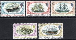 Thematic stamps FALKLAND IS 1970 SS GREAT BRITAIN 258/62 mint