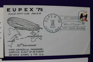 Graf Zeppelin Hindenburg airship balloon theme philatelic cachet cover expo lot