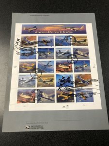 USPS FDC 3916 AMERICAN ADVANCES Souvenir Page First Day Of Issue 2005