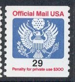 US Stamp #O145 MNH - Official Coil Single