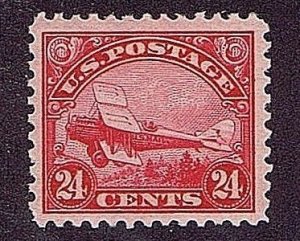 US C6 UNUSED ORIGINAL GUM MNH 24 CENT DEHAVILLAND BIPLANE AIR MAIL 1923, XF-SUP