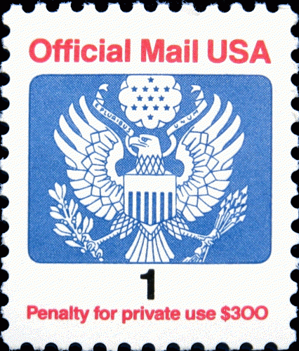 US SC #O143 1989 1¢ Great Seal Official Mail MINT.
