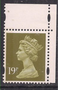 GB 1995 QE2 19p Bistre Machin Umm Ex DX 17 National Trust SG Y1771 L/Band ( G...