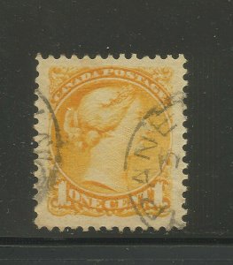 Canada # 35, Used, XF / Superb, sound, large margins. SMQ $30.00