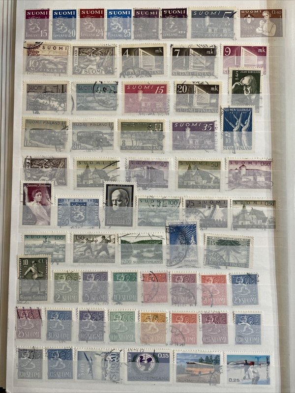 273 All Different Mint and Used Stamps from Finland SCV $80+