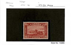 Canada, Postage Stamp, #175 VF Mint LH, 1930 Harvest Wheat (AC)