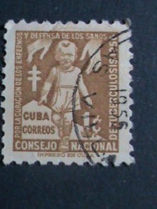 ​CUBA-1942 5 OVER 75 YEARS OLD CUBA FAMOUS USED STAMPS-SET-VERY FINE