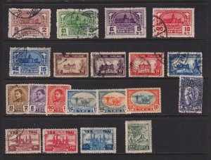 Thailand - 20 Stamps from older sets - cat. $ 44.15
