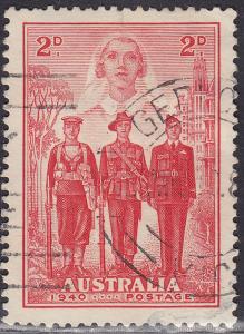 Australia 185 USED 1940 Nurse,Sailor,Soldier & Aviator 2p