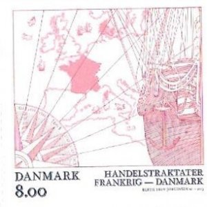 Denmark Postage Stamp - 2013 -  Denmark/France Trade- SG 1773   # 1682