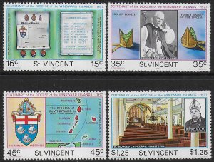 1977 St Vincent Windwar Diocese 4v. MNH SG n. 527/30