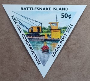 Rattlesnake Island #196 50c Ken Gill Construction MNH imperf (2022)