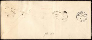 USA 10c Columbian Germany Legal Size Asheville NC Cover Postal Stationery G81409
