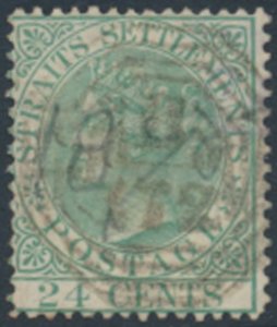 Straits Settlements    SC# 15 Used with bend see details & scans