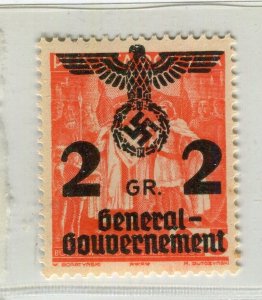 GERMANY; POLISH OCC. 1940 General Govt. surcharged issue Mint 2g. value