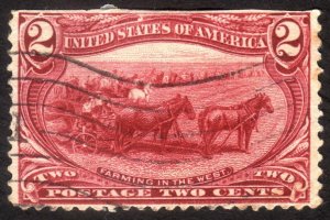 1898, US 2c, Trans-Mississippi, Used, Sc 286