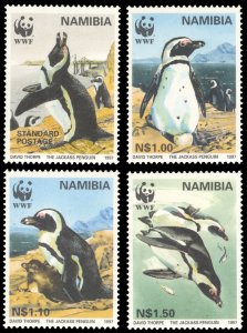 Namibia 1997 Penguins Scott #821-824 Mint Never Hinged