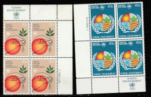 United Nations   371-72   Block    (N**)    1982   Complet