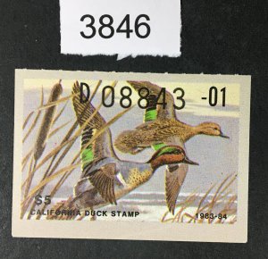 US STAMPS CALIFORNIA STATE DUCK # 14 MINT OG NH CAT. $ LOT #3846