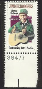 # 1755 MINT NEVER HINGED JIMMIE RODGERS AND LOCOMOTIVE