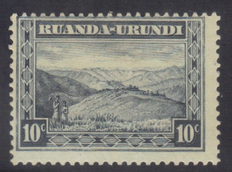 RUANDA-URUNDI SC# 38 **MH** 10c  1931-38   SEE SCAN