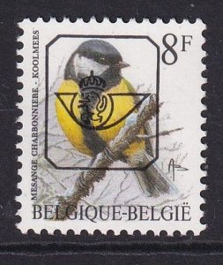 Belgium  #1443  MNH  1992  birds 8f  pre cancelled mesange charbonniere