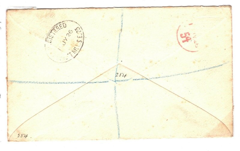 ESTONIA Cover *Tartu* Registered Superb Franking EARLY ISSUES Blocks{4}1926 FC36