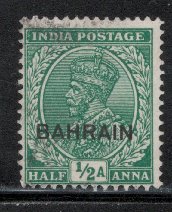 Bahrain 1935 Overprint 1/2a Scott # 18 Used