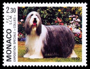 Monaco 1990 Dogs Scott #1704 Mint Never Hinged