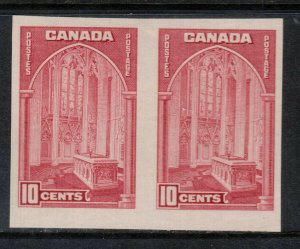 Canada #241c Extra Fine Never Hinged Imperf Pair