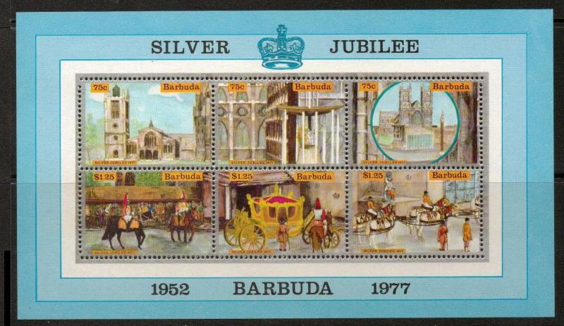 BARBUDA SGMS304 1977 SILVER JUBILEE MNH