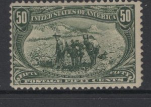 US 291 MINT HINGED   PROSPECTOR     ISSUE 1898  DISCOUNTED