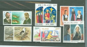 Iceland #671-76/682-5 Mint (NH) Single (Complete Set)