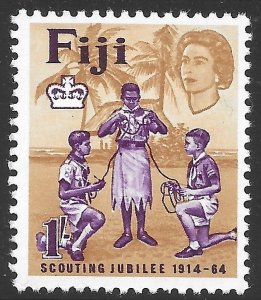 Fiji Scott 207 MNH 1/- Boy Scouts 50th Anniversary issue of 1964