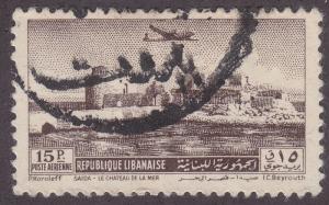 Lebanon C160 Crusader Castle, Sidon Harbor 1951