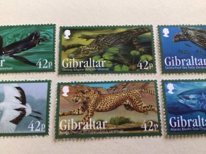 Gibraltar 2013 Endangered Species mint never hinged  stamps  set A14027