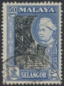 Selangor Malaya  SC#  109   Used   see details & scans