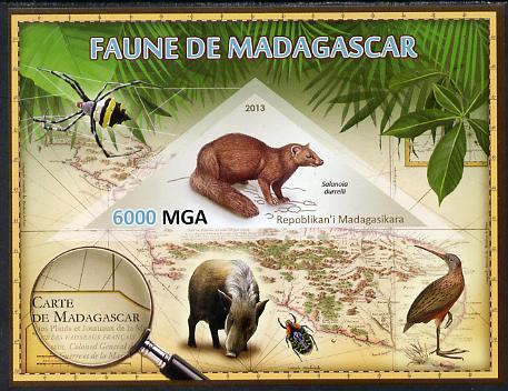 Madagascar 2013 Fauna - Salanoia Durrelli imperf sheetlet...