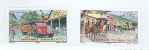 French Polynesia #1051-1052 Mint (NH) Single (Complete Set) (Horse)