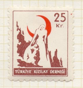 Turkey Crescent Issue 1948 Child Welfare Fine Mint Hinged 25K. NW-270731