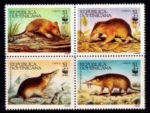Dominican Republic MNH Block 1158 Fauna WWF 1994