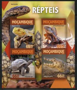 MOZAMBIQUE  2016 REPTILES   SHEET MINT NEVER HINGED