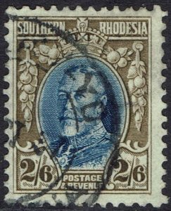 SOUTHERN RHODESIA 1931 KGV FIELD MARSHALL 2/6 PERF 12 USED