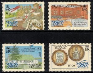 FALKLAND ISLANDS 2015 Magna Carta Anniversary; Scott 1138-41, SG 1316-19; MNH