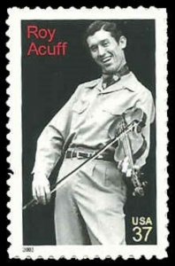 2003 Roy Acuff Country Music Single 37c Postage Stamp, Sc# 3812, MNH, OG